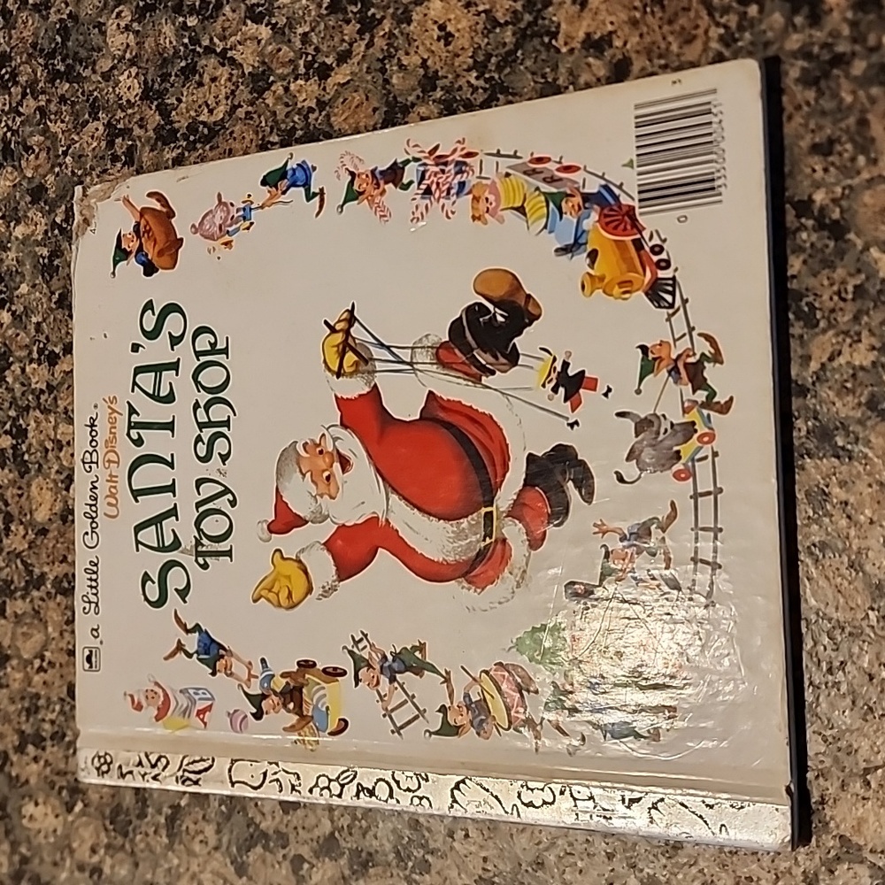 Vintage Santa's Toy Shop Hardcover Book